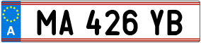 Trailer License Plate